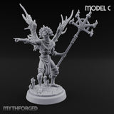 Staff Bearing Angel Priest C Miniature for Dungeons and Dragons, Pathfinder or other TTRPGs