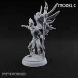 Staff Bearing Angel Priest C Miniature for Dungeons and Dragons, Pathfinder or other TTRPGs