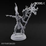 Staff Bearing Angel Priest C Miniature for Dungeons and Dragons, Pathfinder or other TTRPGs