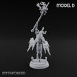 Staff Bearing Angel Priest D Miniature for Dungeons and Dragons, Pathfinder or other TTRPGs
