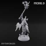 Staff Bearing Angel Priest D Miniature for Dungeons and Dragons, Pathfinder or other TTRPGs
