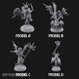 Staff Bearing Angel Priests Miniature for Dungeons and Dragons, Pathfinder or other TTRPGs