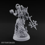 Staff Brandishing Lich Priest Miniature for Dungeons and Dragons, Pathfinder or other TTRPGs