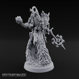 Staff Brandishing Lich Priest Miniature for Dungeons and Dragons, Pathfinder or other TTRPGs