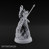 Staff Brandishing Lich Priest Miniature for Dungeons and Dragons, Pathfinder or other TTRPGs