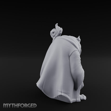 Staff Clutching Bullywug Wizard Miniature for Dungeons and Dragons, Pathfinder or other TTRPGs
