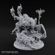 Staff Clutching Claw Raising Tlincalli Shaman Miniature for Dungeons and Dragons, Pathfinder or other TTRPGs