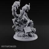 Staff Clutching Claw Raising Tlincalli Shaman Miniature for Dungeons and Dragons, Pathfinder or other TTRPGs