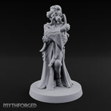 Staff Clutching Eyes Closed Human Shogunate Medic Miniature for Dungeons and Dragons, Pathfinder or other TTRPGs