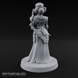 Staff Clutching Eyes Closed Human Shogunate Medic Miniature for Dungeons and Dragons, Pathfinder or other TTRPGs