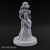 Staff Clutching Eyes Closed Human Shogunate Medic Miniature for Dungeons and Dragons, Pathfinder or other TTRPGs