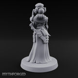 Staff Clutching Eyes Closed Human Shogunate Medic Miniature for Dungeons and Dragons, Pathfinder or other TTRPGs