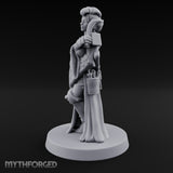 Staff Clutching Eyes Closed Human Shogunate Medic Miniature for Dungeons and Dragons, Pathfinder or other TTRPGs