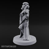 Staff Clutching Eyes Closed Human Shogunate Medic Miniature for Dungeons and Dragons, Pathfinder or other TTRPGs