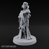 Staff Clutching Eyes Closed Human Shogunate Medic Miniature for Dungeons and Dragons, Pathfinder or other TTRPGs