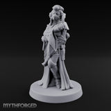 Staff Clutching Eyes Closed Human Shogunate Medic Miniature for Dungeons and Dragons, Pathfinder or other TTRPGs