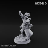 Staff Clutching Spell Casting Human Wizard D Miniature for Dungeons and Dragons, Pathfinder or other TTRPGs