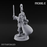 Staff Clutching Spell Casting Human Wizard E Miniature for Dungeons and Dragons, Pathfinder or other TTRPGs