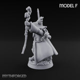 Staff Clutching Spell Casting Human Wizard F Miniature for Dungeons and Dragons, Pathfinder or other TTRPGs