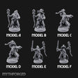 Staff Clutching Spell Casting Human Wizards Miniature for Dungeons and Dragons, Pathfinder or other TTRPGs