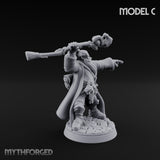Staff Clutching Spell Casting Human Wizards Miniature for Dungeons and Dragons, Pathfinder or other TTRPGs