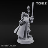Staff Clutching Spell Casting Human Wizards Miniature for Dungeons and Dragons, Pathfinder or other TTRPGs