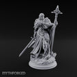Staff Gripping Sword Trailing Human Paladin — 32mm