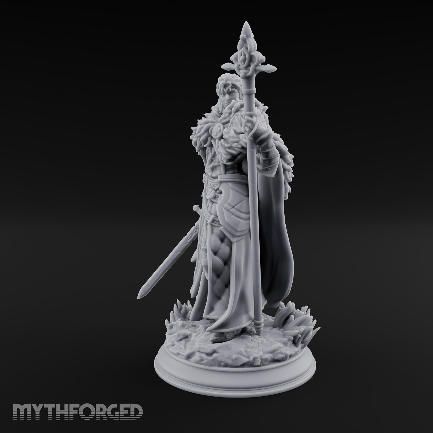 Staff Gripping Sword Trailing Human Paladin gallery 15