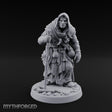 Staff Leaning Human Swamp Witch Miniature for Dungeons and Dragons, Pathfinder or other TTRPGs