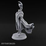 Staff Planting Human Sorcerer Miniature for Dungeons and Dragons, Pathfinder or other TTRPGs