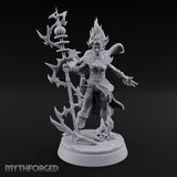 Staff Sparking Casting Human Alchemist Miniature for Dungeons and Dragons, Pathfinder or other TTRPGs