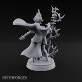 Staff Sparking Casting Human Alchemist Miniature for Dungeons and Dragons, Pathfinder or other TTRPGs