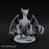 Standing Proud Chromatic Dragon — Gargantuan - 4" Base