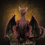 Standing Proud Chromatic Dragon — painted concept preview (miniature supplied unpainted)