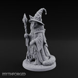 Star Hat Wearing Tabaxi Wizard Miniature for Dungeons and Dragons, Pathfinder or other TTRPGs
