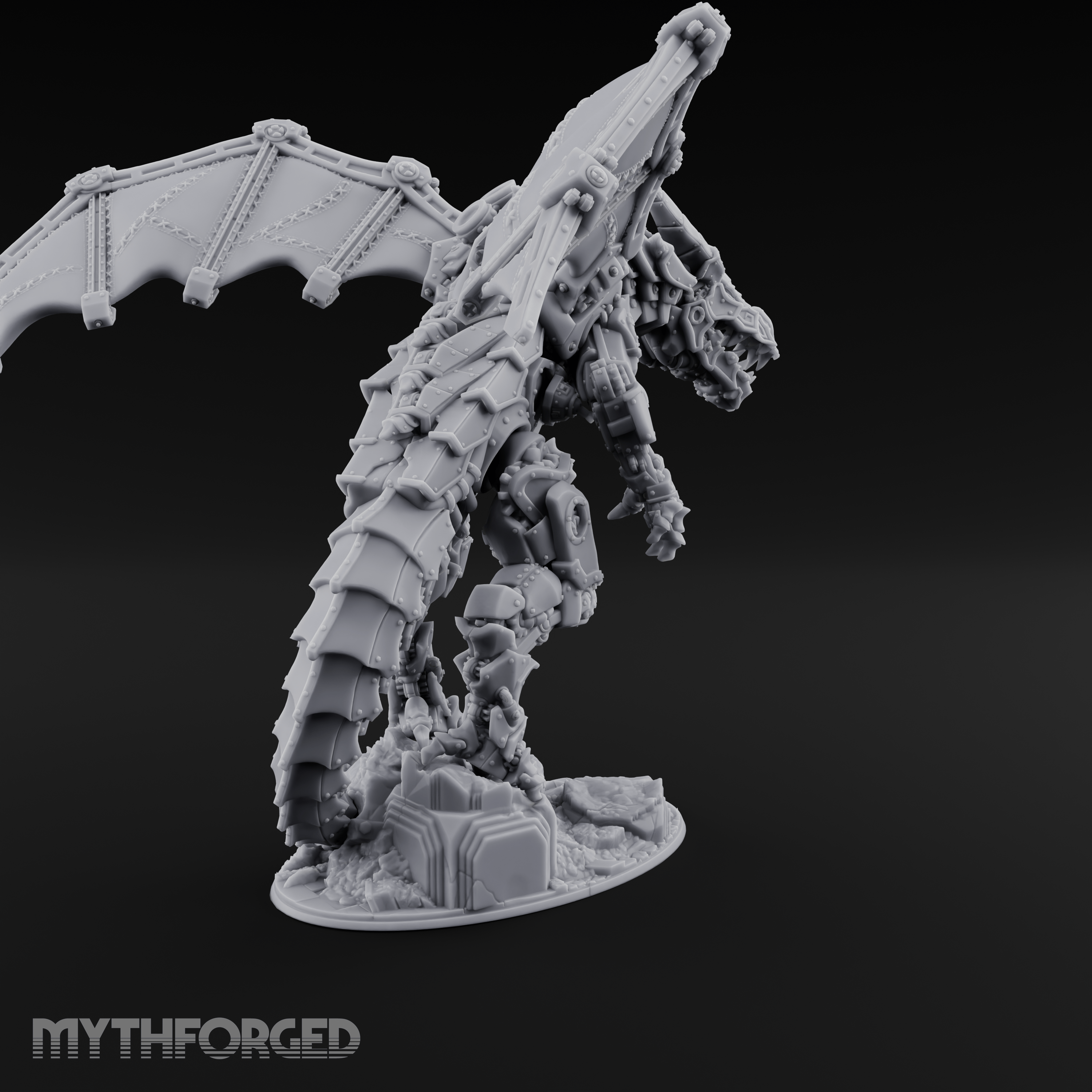 Wings Spread Wide Steam Dragon Lord