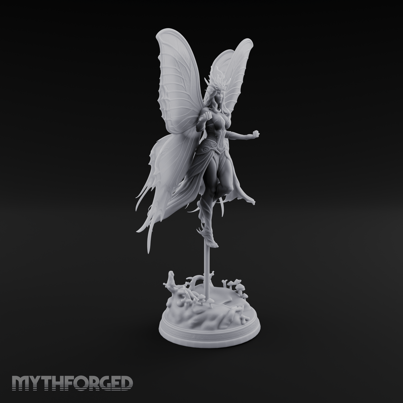 Wings Spread Ascending Pixie Miniature for Dungeons and Dragons, Pathfinder or other TTRPGs