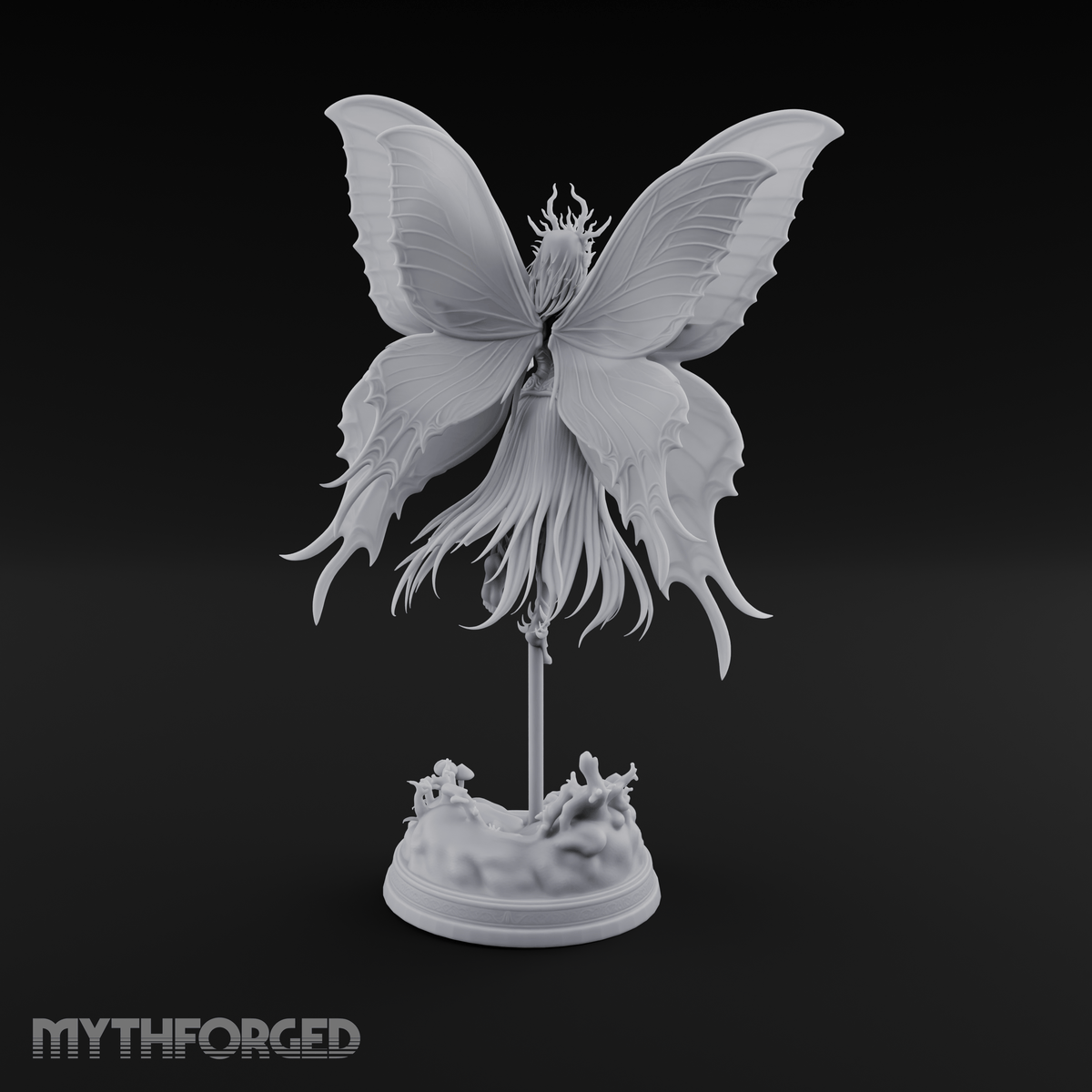Wings Spread Ascending Pixie Miniature for Dungeons and Dragons, Pathfinder or other TTRPGs