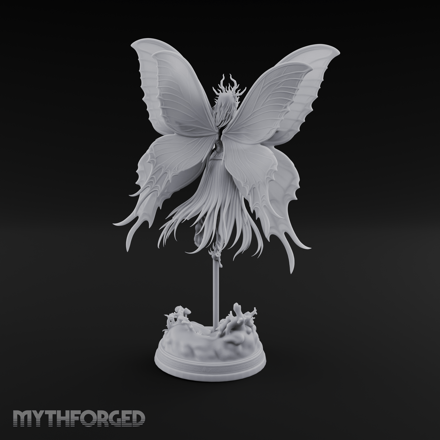Wings Spread Ascending Pixie Miniature for Dungeons and Dragons, Pathfinder or other TTRPGs