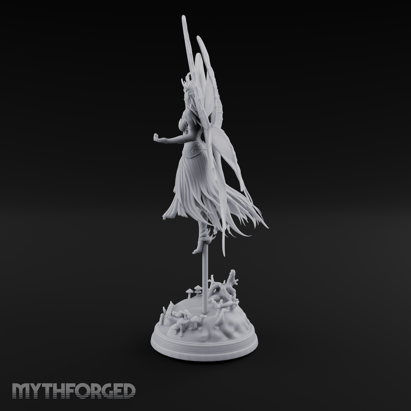 Wings Spread Ascending Pixie Miniature for Dungeons and Dragons, Pathfinder or other TTRPGs