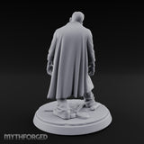 Stethoscope Wearing Snarling Zombie Doctor Miniature for Dungeons and Dragons, Pathfinder or other TTRPGs
