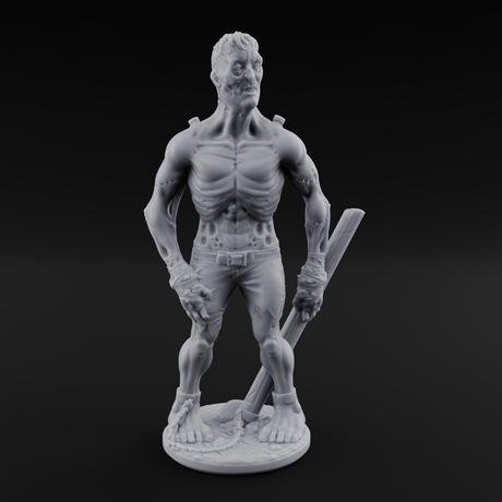 Stitched Together Zombie Brute A Miniature for Dungeons and Dragons, Pathfinder or other TTRPGs