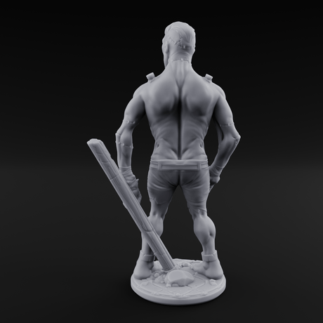 Stitched Together Zombie Brute A Miniature for Dungeons and Dragons, Pathfinder or other TTRPGs