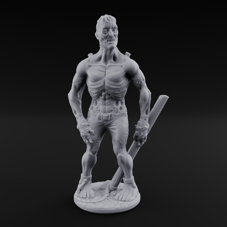Stitched Together Zombie Brute A Miniature for Dungeons and Dragons, Pathfinder or other TTRPGs