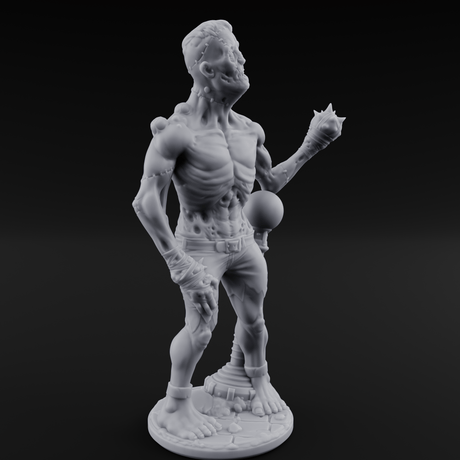 Stitched Together Zombie Brute C Miniature for Dungeons and Dragons, Pathfinder or other TTRPGs