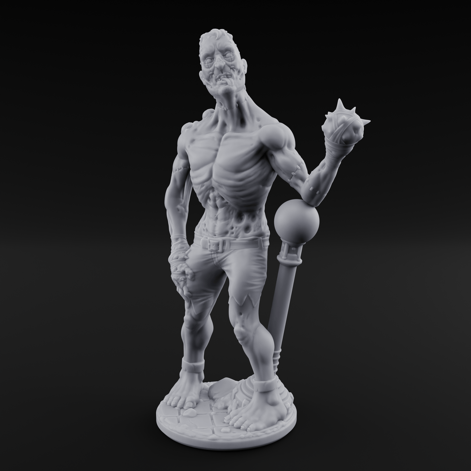 Stitched Together Zombie Brute C Miniature for Dungeons and Dragons, Pathfinder or other TTRPGs