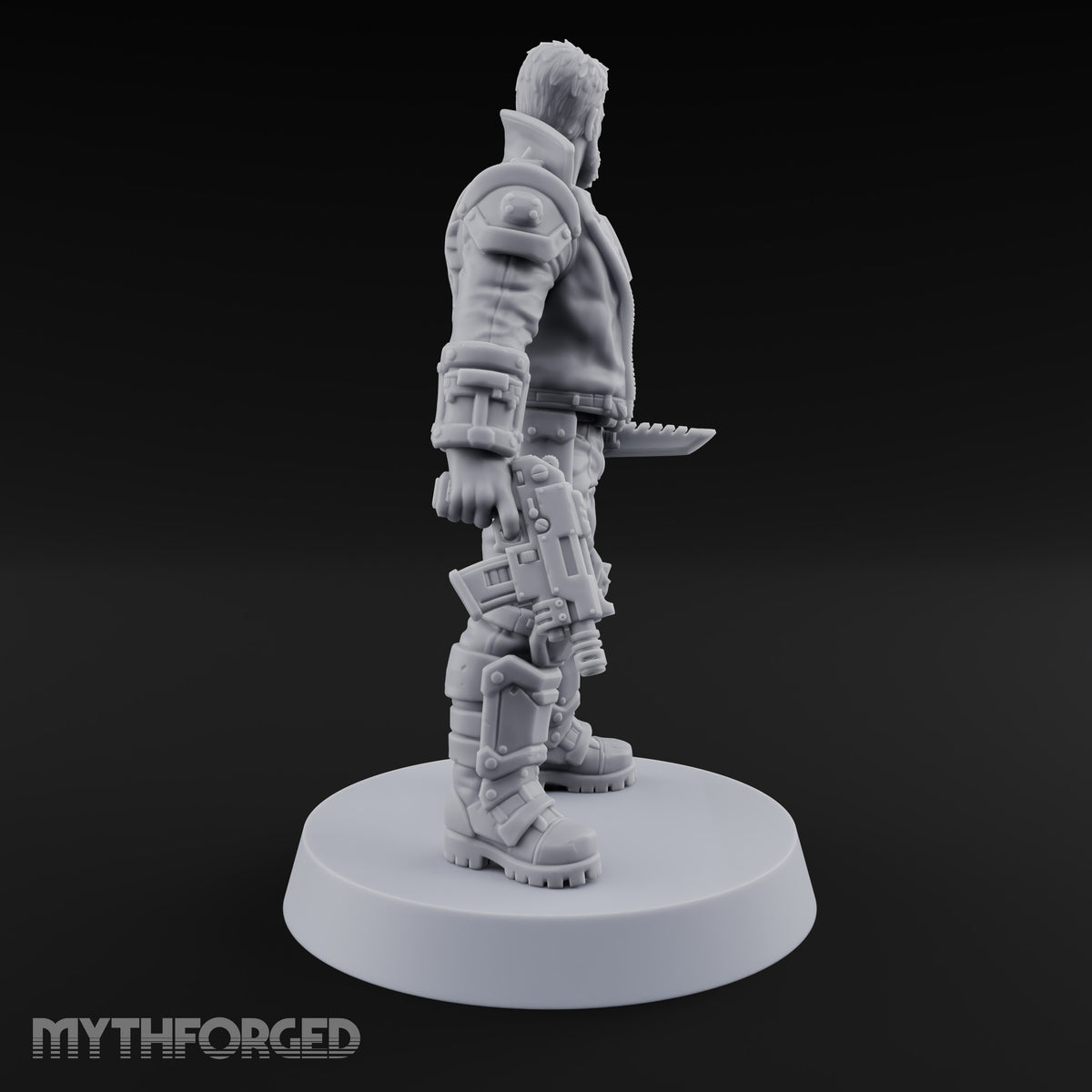 Lightning Rods Human Storm Master Warrior B — Rocket Pistol & Combat Knife