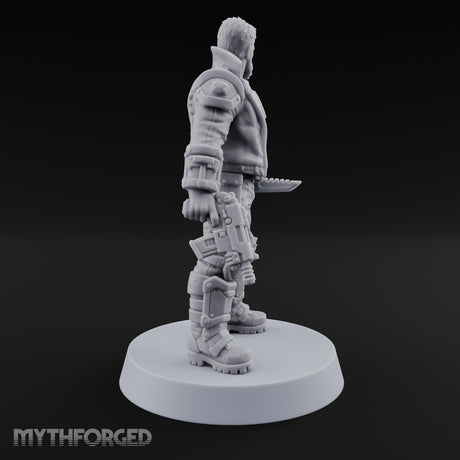 Lightning Rods Human Storm Master Warrior B — Rocket Pistol & Combat Knife