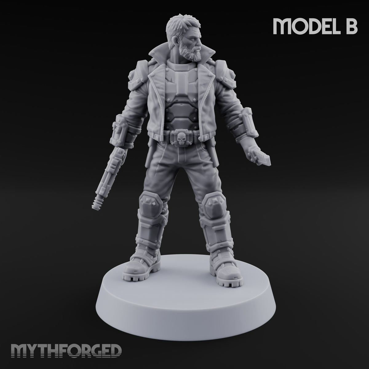 Lightning Rods Human Storm Master Warrior B — Rocket Pistol & Combat Knife