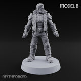 Lightning Rods Human Storm Master Warriors — B · Twin Cleavers + Auto Pistol + Plasma Pistol
